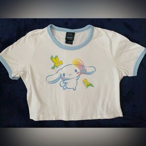 [SOLD] Sanrio White Blue Cinnamoroll Top